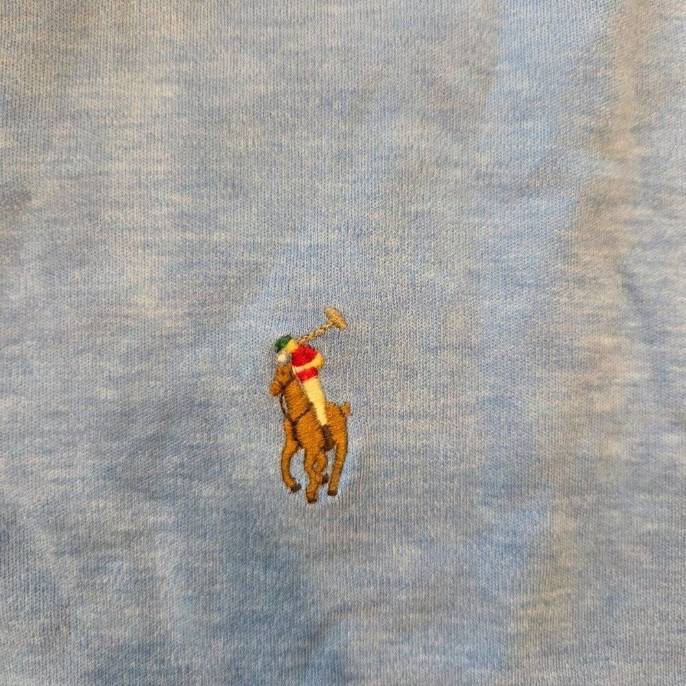 Polo Ralph Lauren Mens XL Classic Fit Light Blue Heather Short Sleeve Polo Shirt - Picture 2 of 5